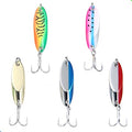 5pcs Fishing Lures Casting Spoon Lure Fishing Spoons for - front view